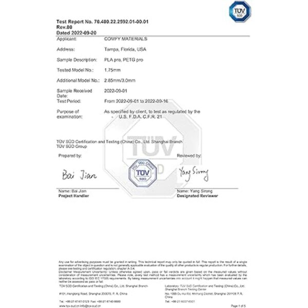 Filamento de impresora 3D PLA de grado alimenticio_4