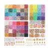 QUEFE 6000 cuentas de arcilla de 64 colores para hacer
