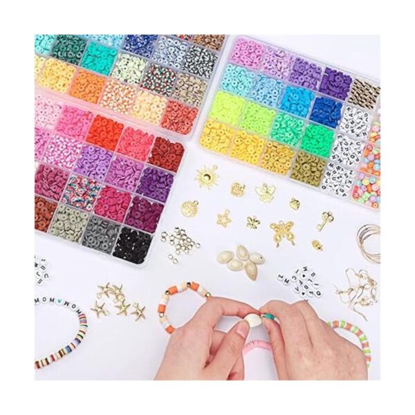 QUEFE 6000 cuentas de arcilla de 64 colores para hacer