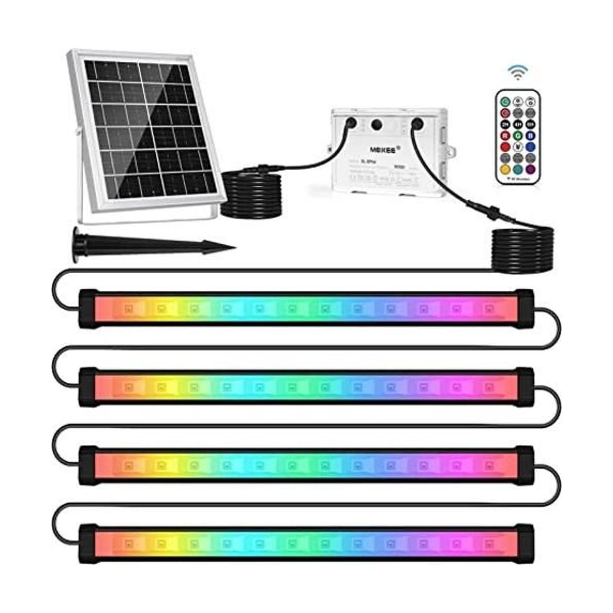 MEIKEE Barra de luz solar RGBW LED para lavar 4 en 1