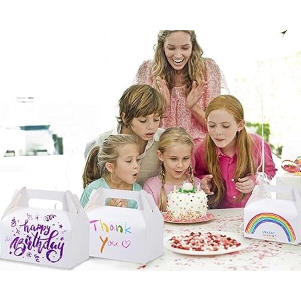 UnicoPak Paquete de 30 cajas de regalo blancas a dos_4