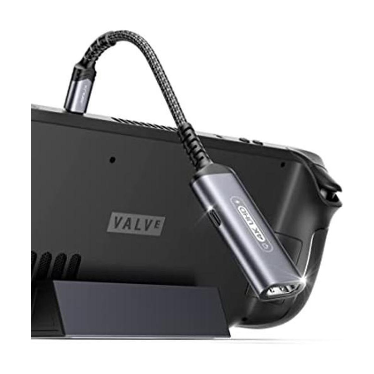 JSAUX USB C to HDMI Adapter and Charger for Steam Deck