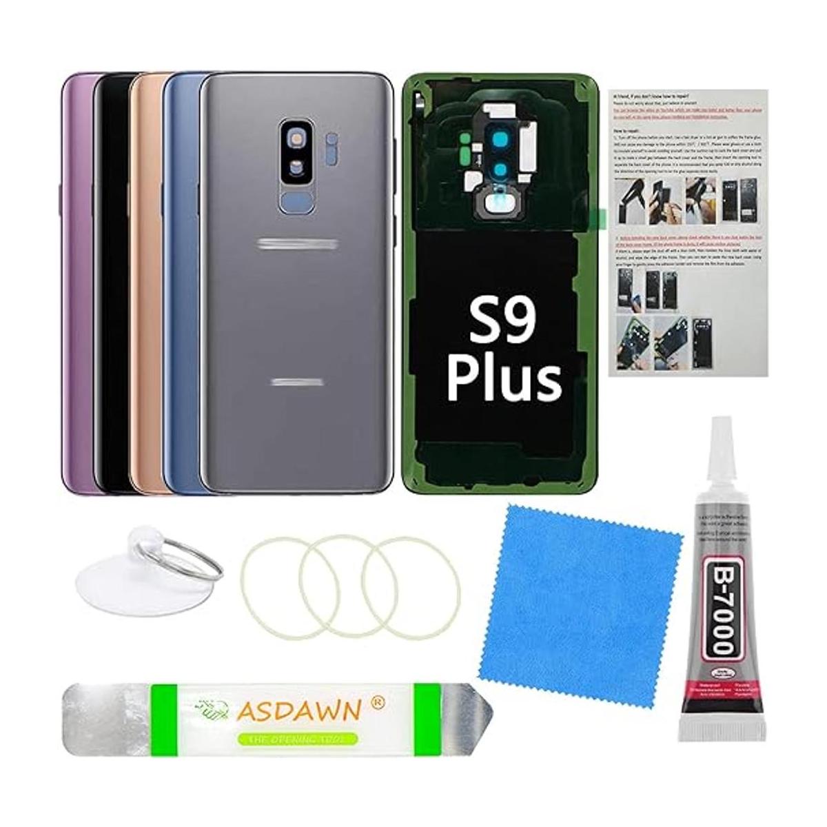 Cubierta de vidrio trasera para Galaxy S9 con lente de
