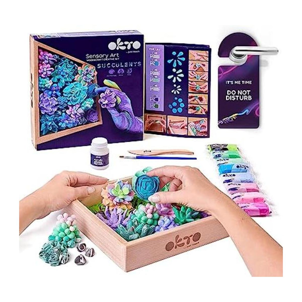 OKTO Kit de arte de ternura Set de arte de suculentas 3D