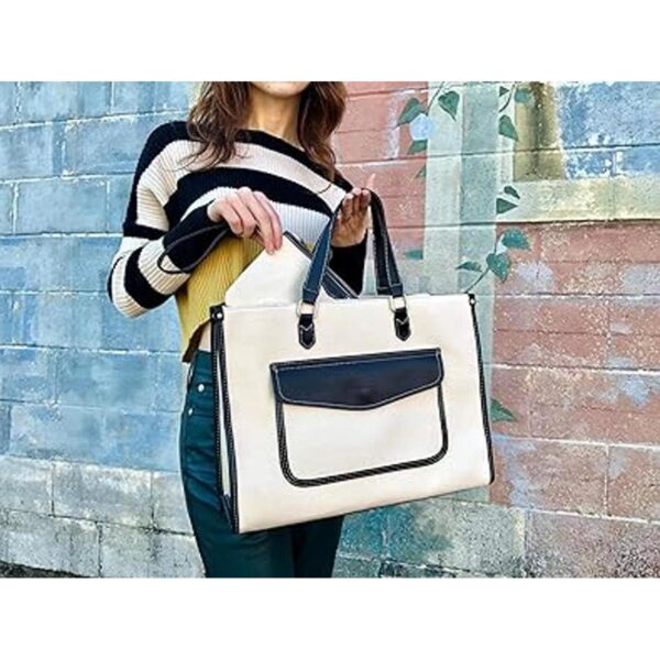 Missnine Bolsa de lona para laptop de 15.6 pulgadas_2