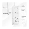 BNLINK Regleta protectora contra sobretensiones con 6_4