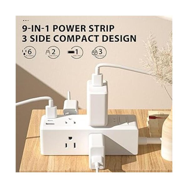 BNLINK Regleta protectora contra sobretensiones con 6_2