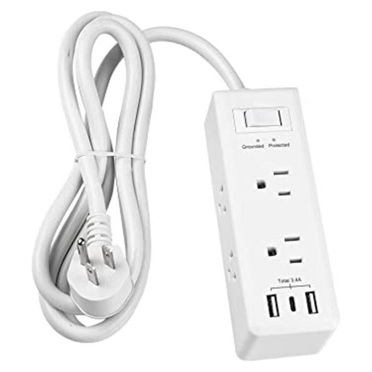 BNLINK Regleta protectora contra sobretensiones con 6