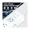 BNLINK Regleta protectora contra sobretensiones con 6_3