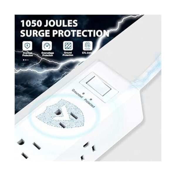 BNLINK Regleta protectora contra sobretensiones con 6_3