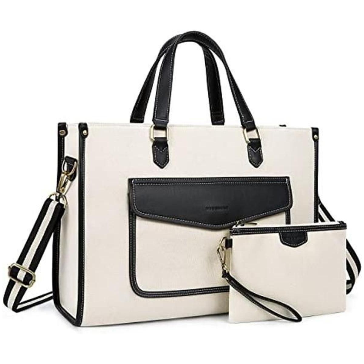 Missnine Bolsa de lona para laptop de 15.6 pulgadas