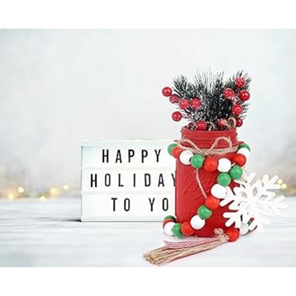 Tarros de Navidad para centro de mesa decoración de árbol_4