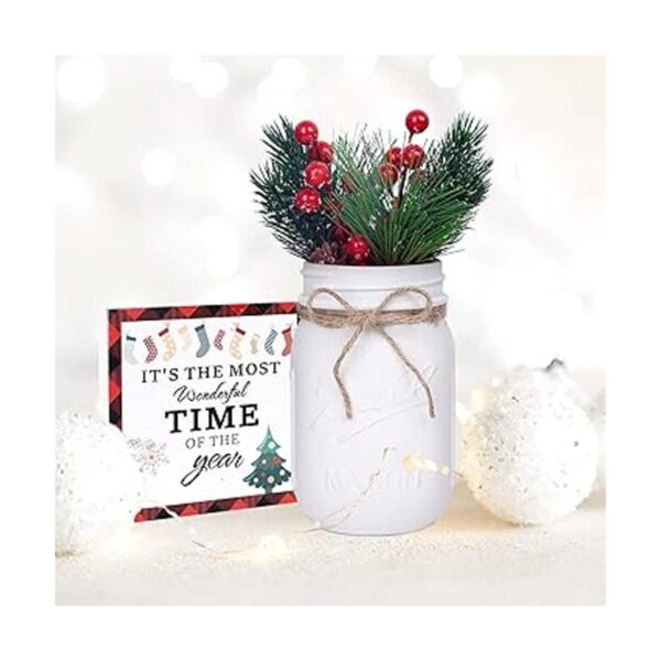 Tarros de Navidad para centro de mesa decoración de árbol_6