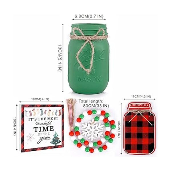 Tarros de Navidad para centro de mesa decoración de árbol_2