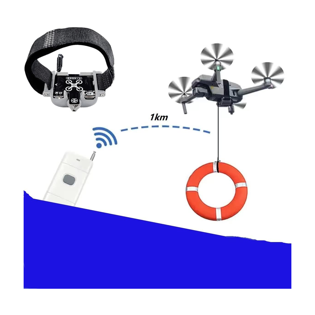 Drone release device drone payload clip drone airdropper
