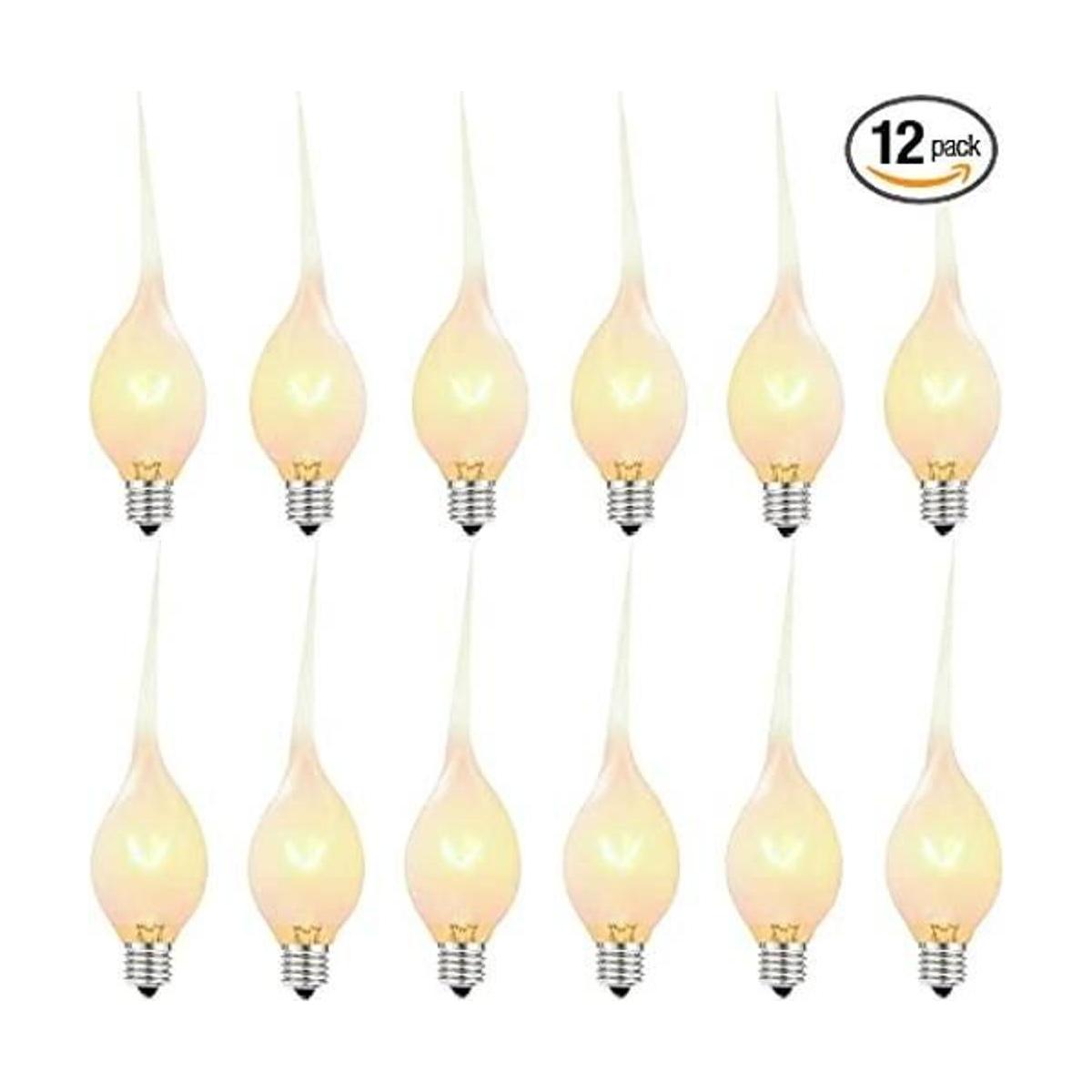Paquete de 12 bombillas de silicona sumergidas para velas