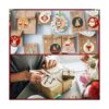 Spiareal 200 piezas de adornos de madera de Navidad de 3.5