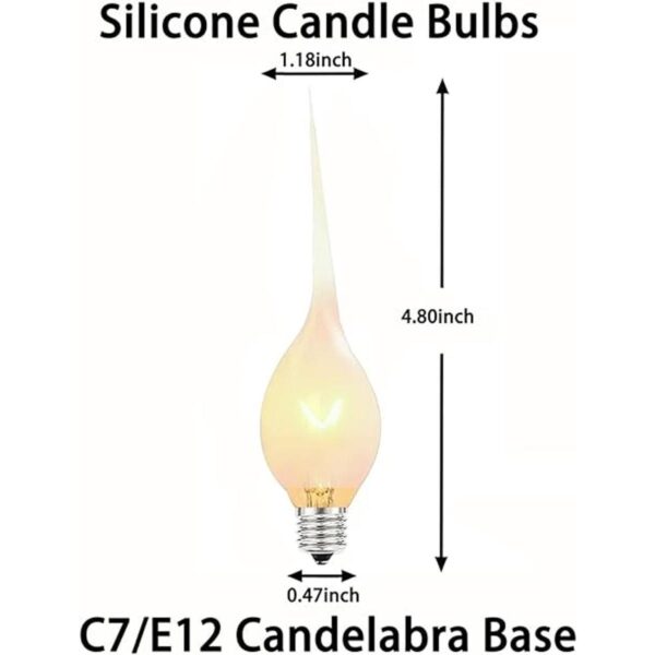 Paquete de 12 bombillas de silicona sumergidas para velas_2