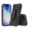 Compatible con iPhone 14 con funda de clip para cinturón_2