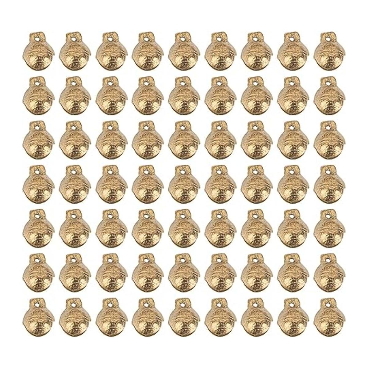 Framendino Paquete de 60 campanas de latón tibetano