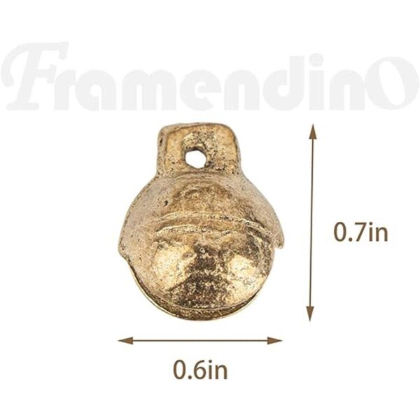 Framendino Paquete de 60 campanas de latón tibetano