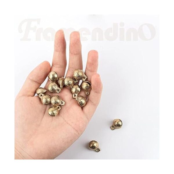 Framendino Paquete de 60 campanas de latón tibetano