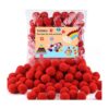 TUPARKA 100 pompones rojos de 1 pulgada para manualidades