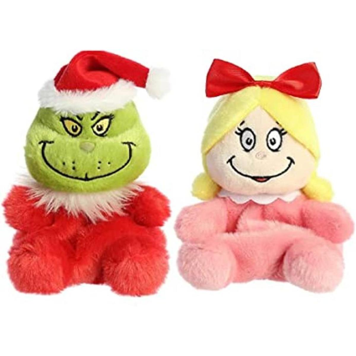 Aurora Palm Pals Paquete de 2 piezas de felpa navideña
