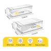 Paquete de 3 cubos organizadores de refrigerador con cajón_4