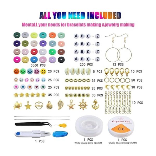 Segden 6000 cuentas de arcilla para hacer pulseras 24_5