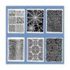 TIAMECH 6 plantillas de textura de mosaico para pintar