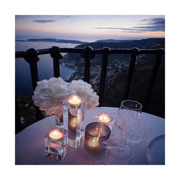 Clear Candle Holders for Table Centerpiece for Dining Room_6