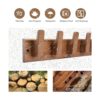 Perchero de madera para pared con 5 ganchos perchero de