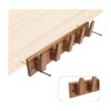 Perchero de madera para pared con 5 ganchos perchero de
