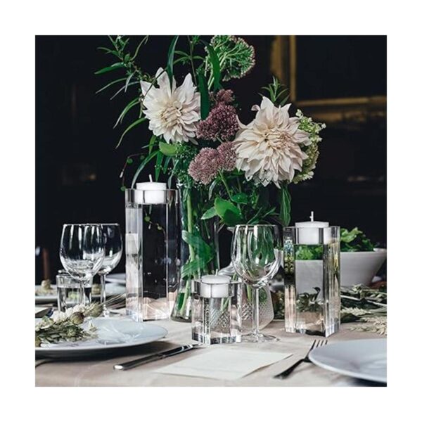 Clear Candle Holders for Table Centerpiece for Dining Room_4