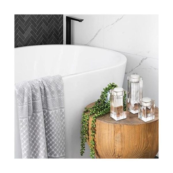 Clear Candle Holders for Table Centerpiece for Dining Room_2