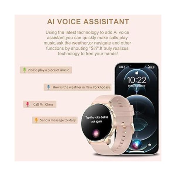Lefitus Reloj inteligente con Bluetooth para hacer y_4