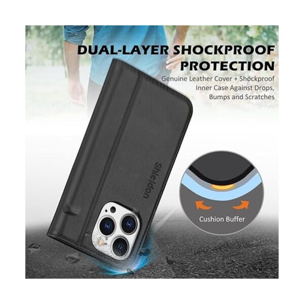 SHIELDON Funda tipo cartera para iPhone 14 Pro 5G 2022 de_5