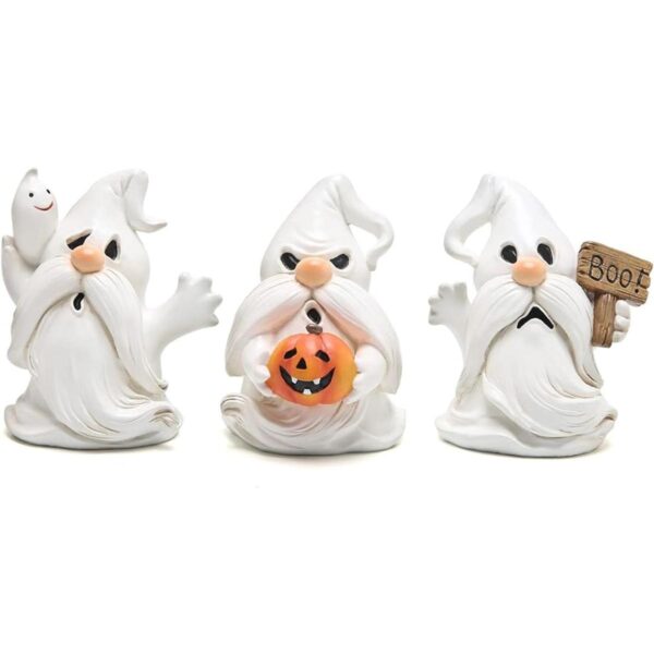 Hodao 3 piezas de gnomos de Halloween para interiores en_1