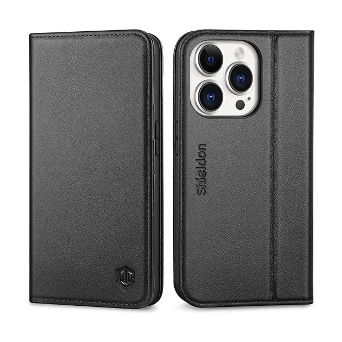 SHIELDON Funda tipo cartera para iPhone 14 Pro 5G 2022 de