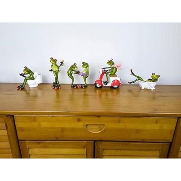 Figuras de rana decorativas divertidas y creativas estatua