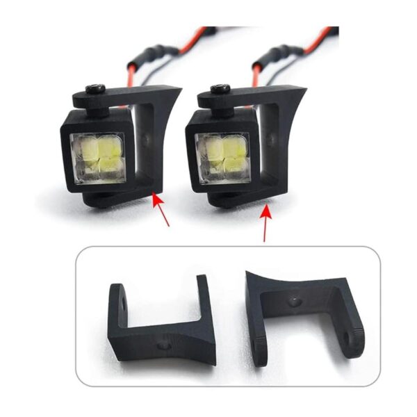 Luces delanteras de coche RC de 124 luces LED blancas_2