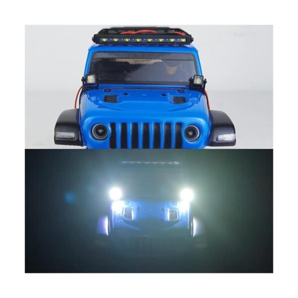 Luces delanteras de coche RC de 124 luces LED blancas_3