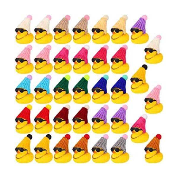Mini patos de goma amarillos baby shower pequeños patos_1