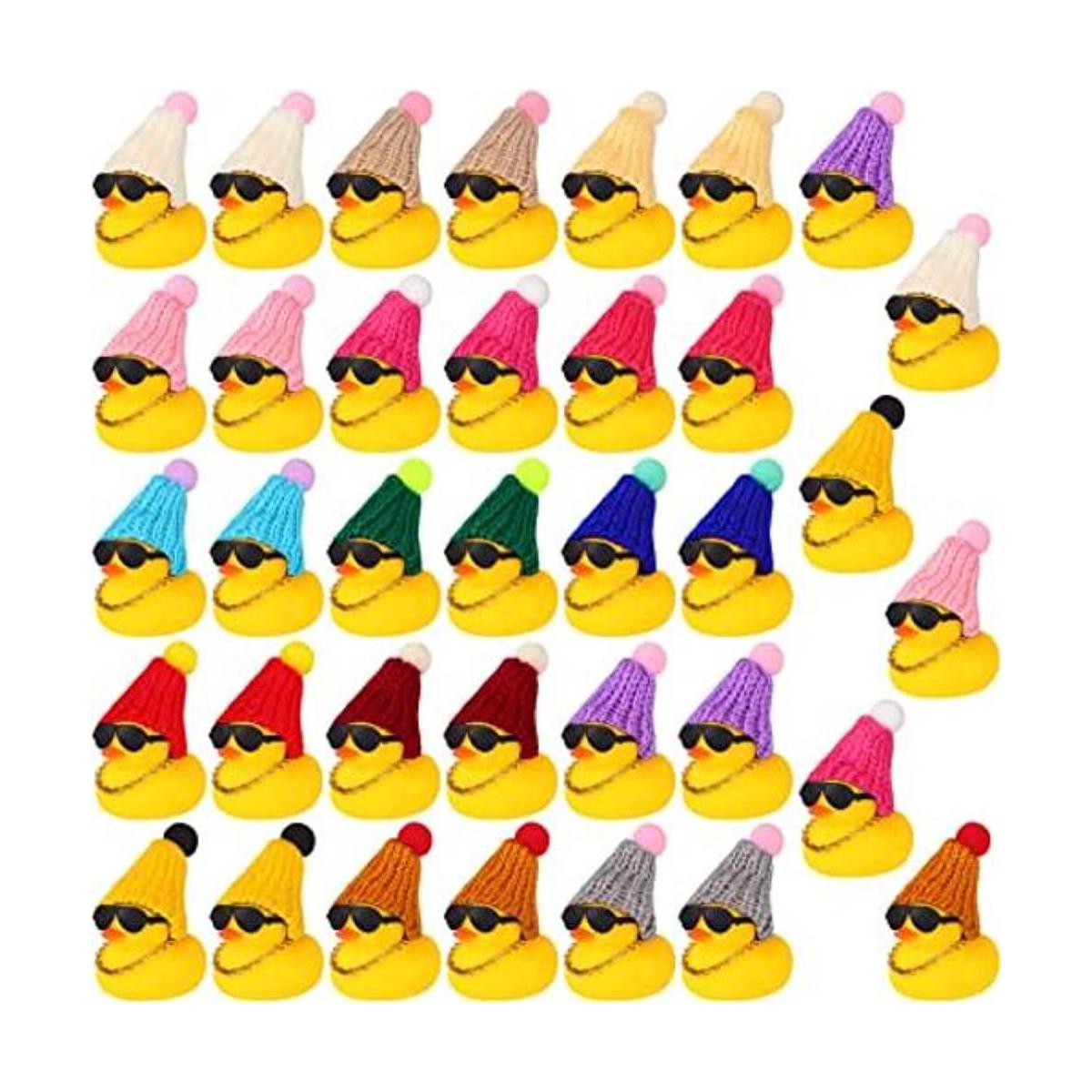 Mini patos de goma amarillos baby shower pequeños patos