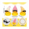 Mini patos de goma amarillos baby shower pequeños patos_3