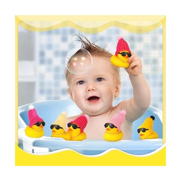 Mini patos de goma amarillos baby shower pequeños patos_6
