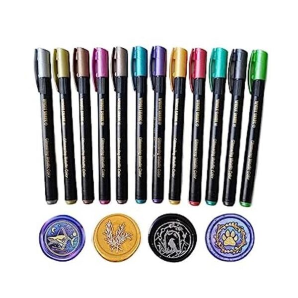 PORXFLY Kit de bolígrafos de sellado de cera 12