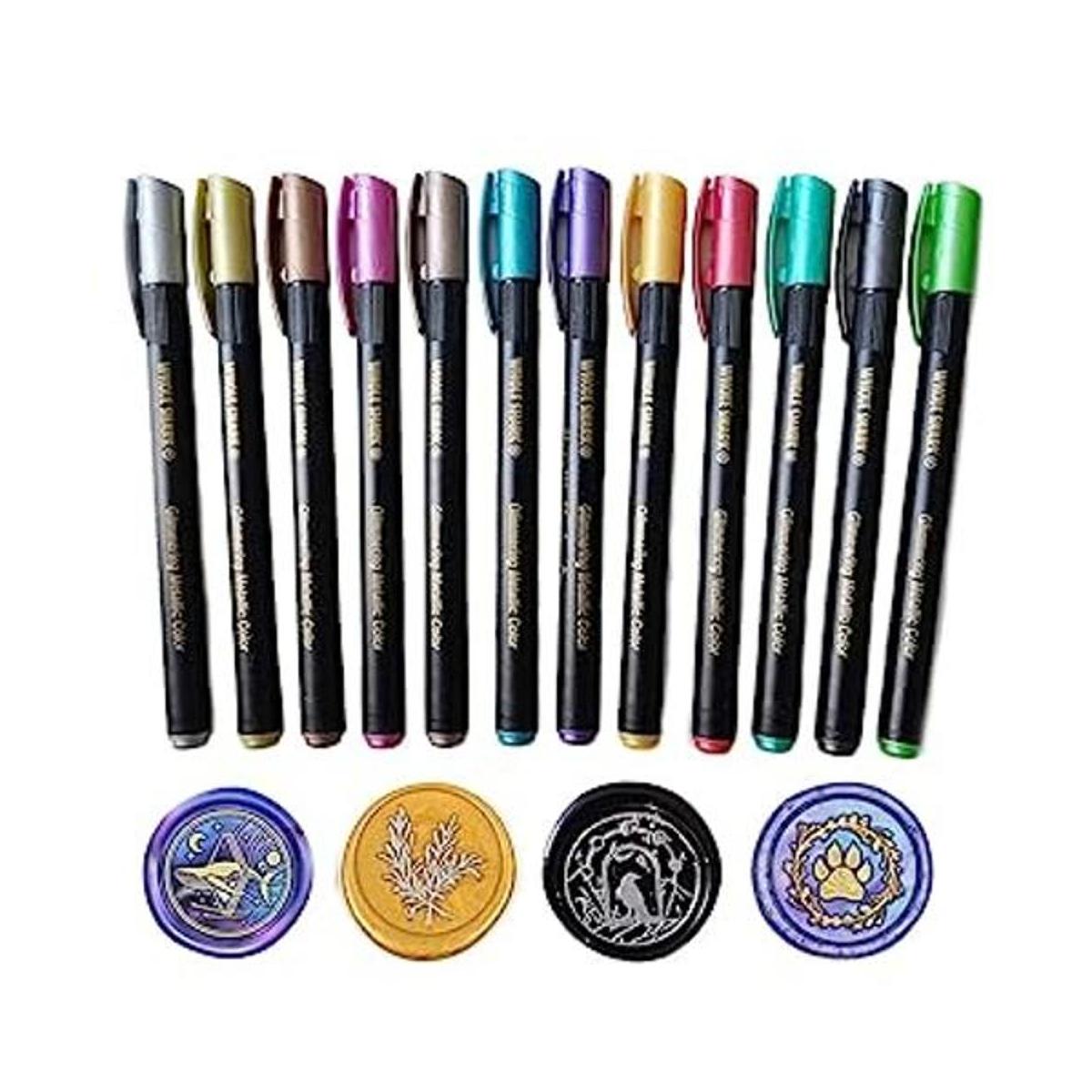 PORXFLY Kit de bolígrafos de sellado de cera 12