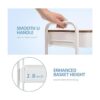 TOOLF Carrito rodante de 3 niveles carrito de metal con